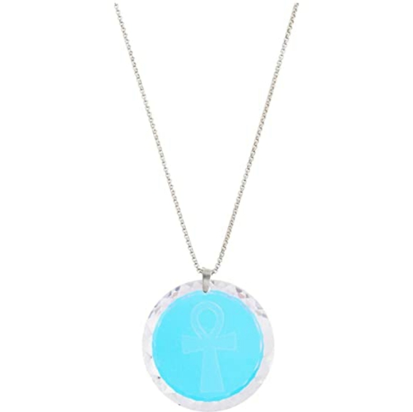 Alex and Ani Crystal Ankh Engraved Necklace 🎁 - Picture 3 of 4